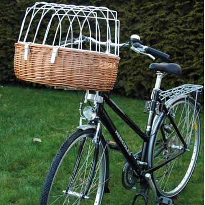 Fotografie produktu: Košík na kolo s ochrannou mřížkou Standard: cca D 52 x Š 38 x V 39 cm