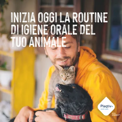 Inizia oggi la routine di igiene orale del tuo animale. Plaqtiv+ oral care con XPERSIV. Inizia oggi la routine di igiene orale del tuo animale. Plaqtiv+ oral care con XPERSIV.