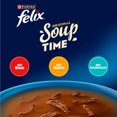 Felix Soup Time Original 6 x 48 g - Gemischte Vielfalt