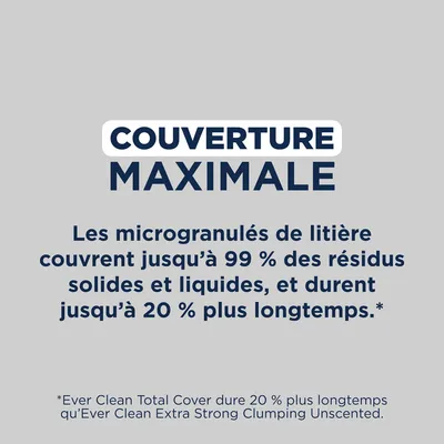 Ever Clean® Total Cover Litière agglomérante - Sans parfum