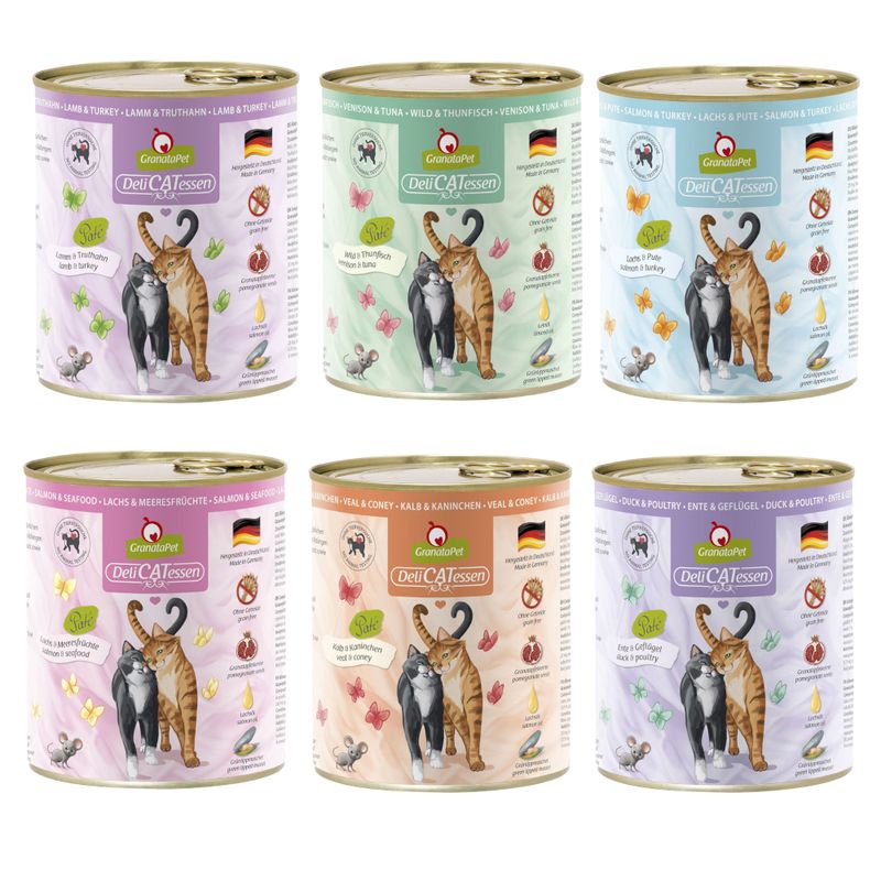 GranataPet DeliCatessen 6 x 800 g - Pack de prueba