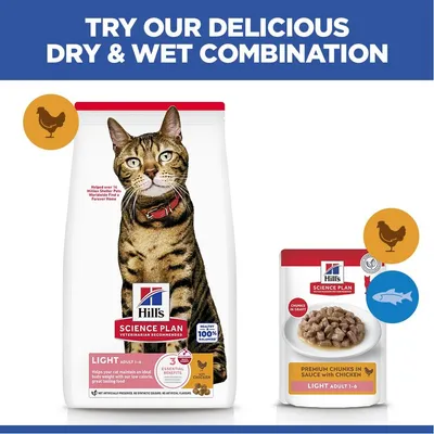 Hill's Science Plan Adult Light с пиле