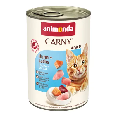 animonda kombi csomag: 12 x 400 g Carny Adult + 20 x 15 g Milkies snack