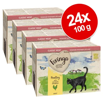 Megapakiet Feringa Classic Meat Menu, miseczki, 24 x 100 g