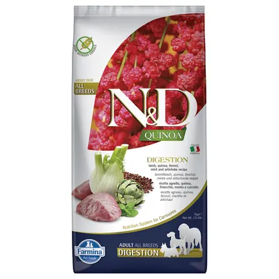 Farmina N&D Quinoa Adult Digestion Lam og fennikel