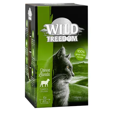 Wild Freedom Green Lands, 100% getreidefreie Rezeptur, Lamm & Huhn, 6x85g.