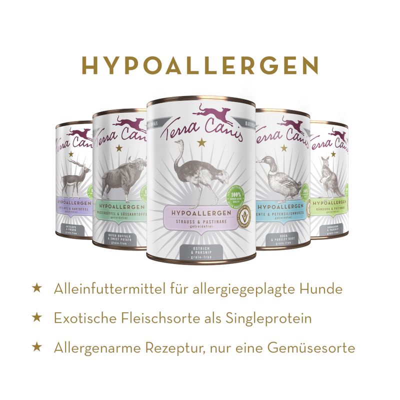 Sparpaket Terra Canis Hypoallergen 12 x 800 g