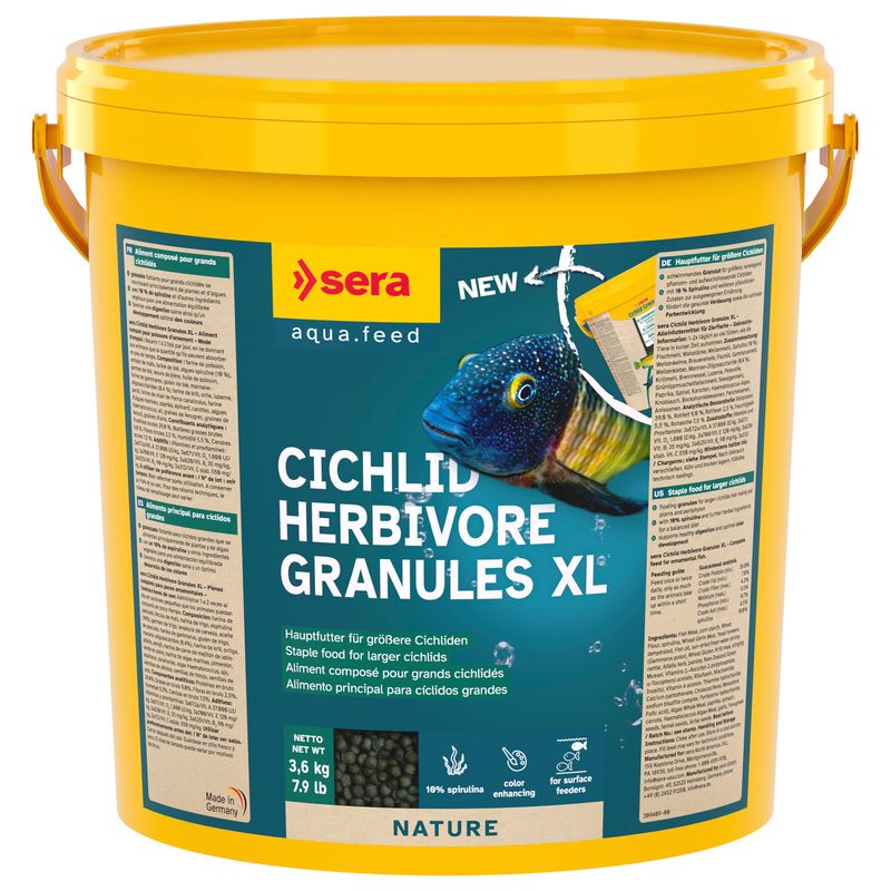 sera Cichlid Green XL Nature granulát