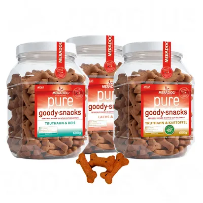 Mera Dog pure Goody Snacks, Indyk i ryż