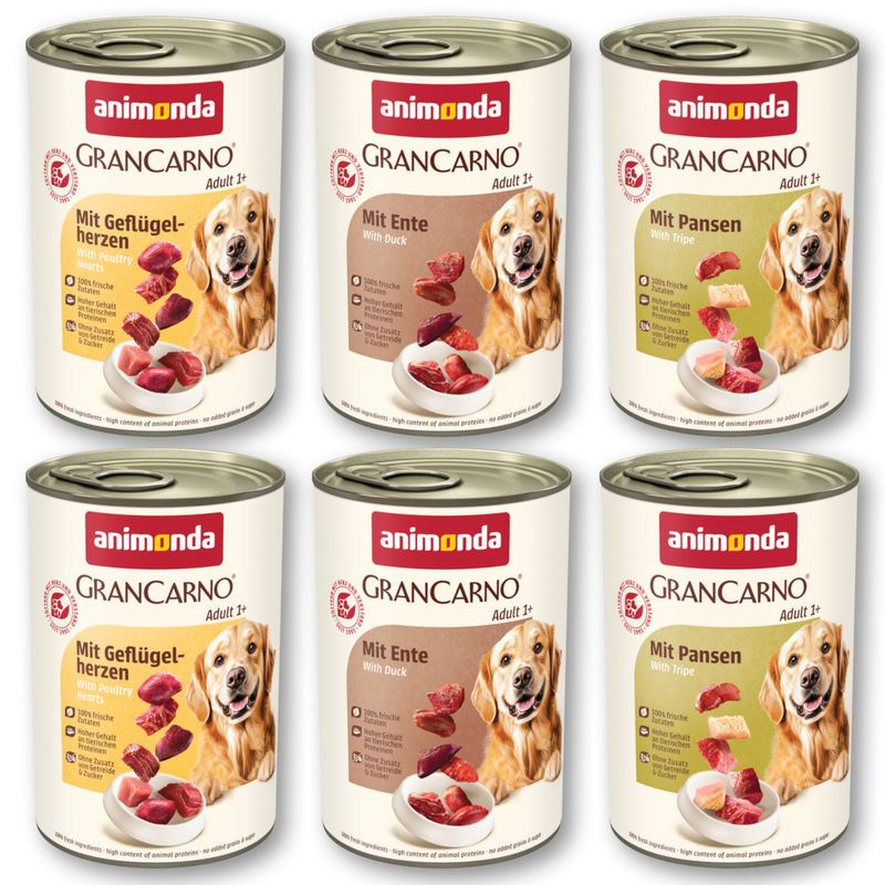 Animonda GranCarno Animonda Grancarno Mixed Trial Adult Dry Dog Food pet food packaging