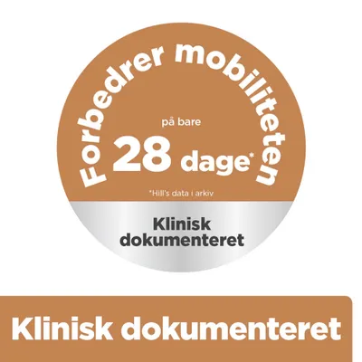 Forbedrer mobiliteten på kun 28 dage. Klinisk dokumenteret. Forbedrer mobiliteten på kun 28 dage. Klinisk dokumenteret.