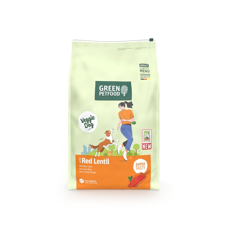 Green Petfood Veggie Dog z rdečo lečo