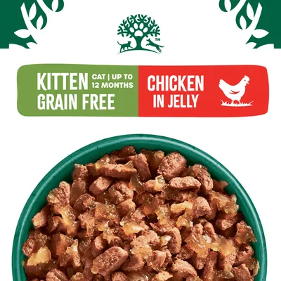 James Wellbeloved Grain-Free Kitten 2 - 12 Months Hypoallergenic Pouches - Chicken in Jelly - 12 x 85g