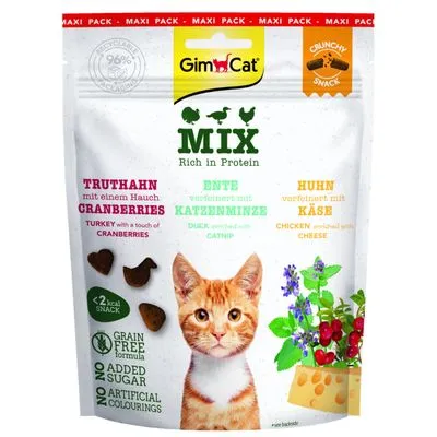 GimCat Crunchy Snacks Eend met Kattenkruid