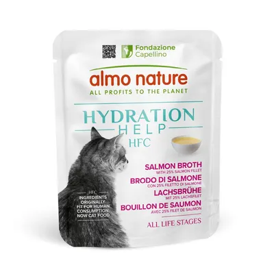 Almo Nature HFC Natural 12 x 140 g + Hydration Help 6 x 50 g offerts !