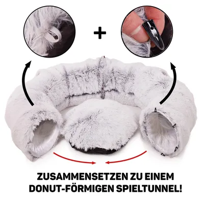 Canadian Cat Company Donut-Tunnel inkl. Liegekissen