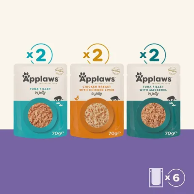 Applaws Adult Cat Pouches in Jelly 6 x 70g