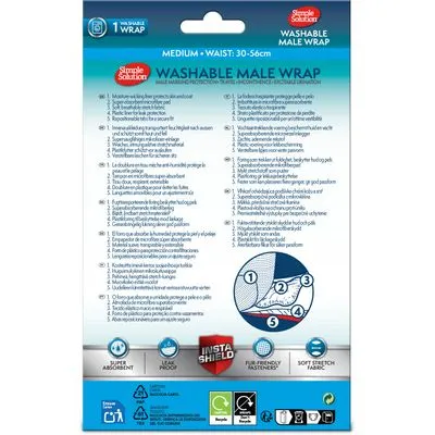 Simple Solution Washable Dog Nappy - Male Simple Solution Washable Dog Nappy - Male