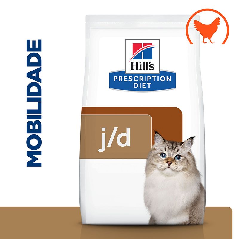 Hill's Prescription Diet j/d Joint Care com frango ração para gatos