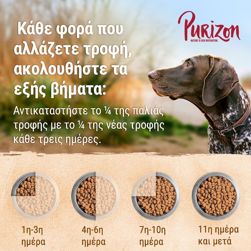 Purizon Adult Κοτόπουλο με Ψάρι Χωρίς Δημητριακά