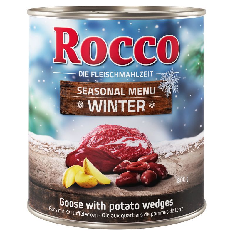 Édition limitée : Rocco Menu d'hiver bœuf, oie, pommes de terre pour chien