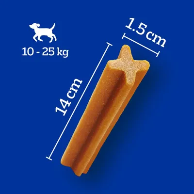 Žvakalica za pse za pse od 10-25 kg, duljina 14 cm, promjer 1,5 cm.