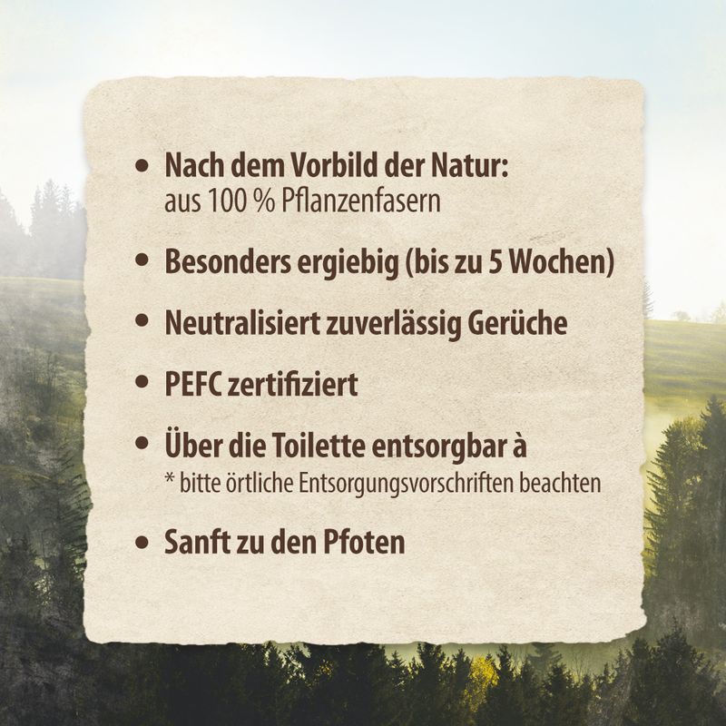 Purizon pflanzliche Katzenstreu