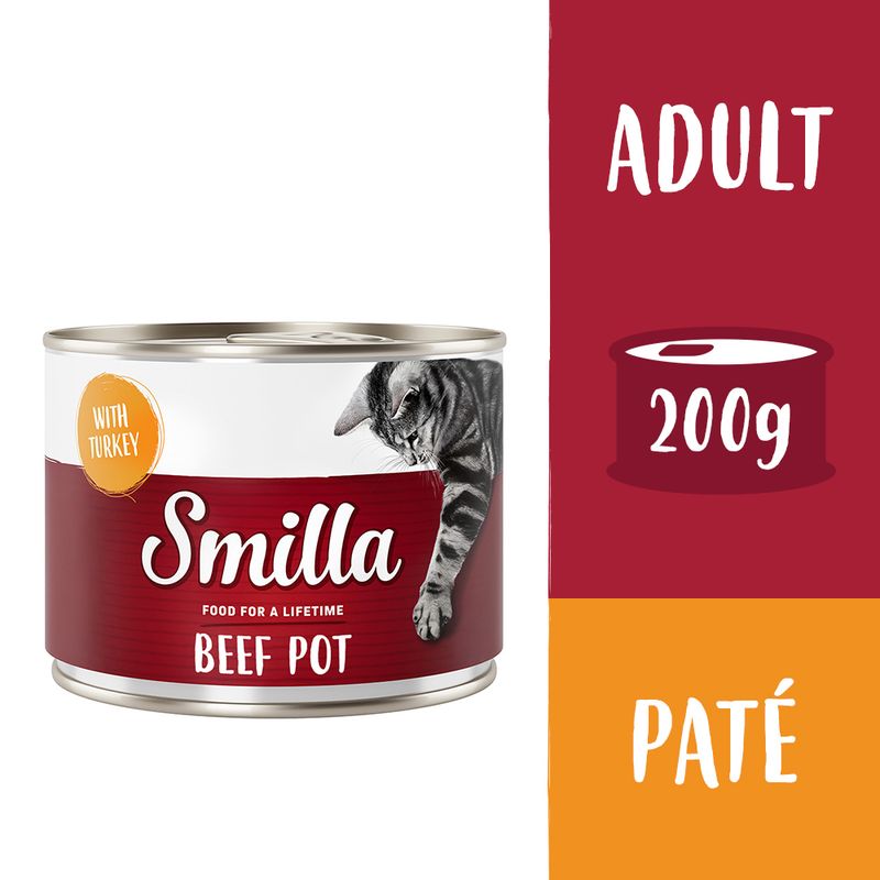 Smilla Smilla Beef Turkey Adult Wet Cat Food pet food packaging