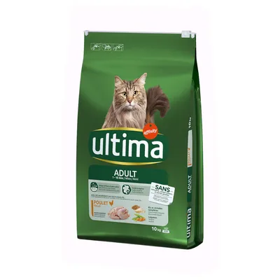 7,5 kg/10 kg Ultima száraztáp + 4 x 70 g/8 x 85 g Ultima nedvestáp ingyen!