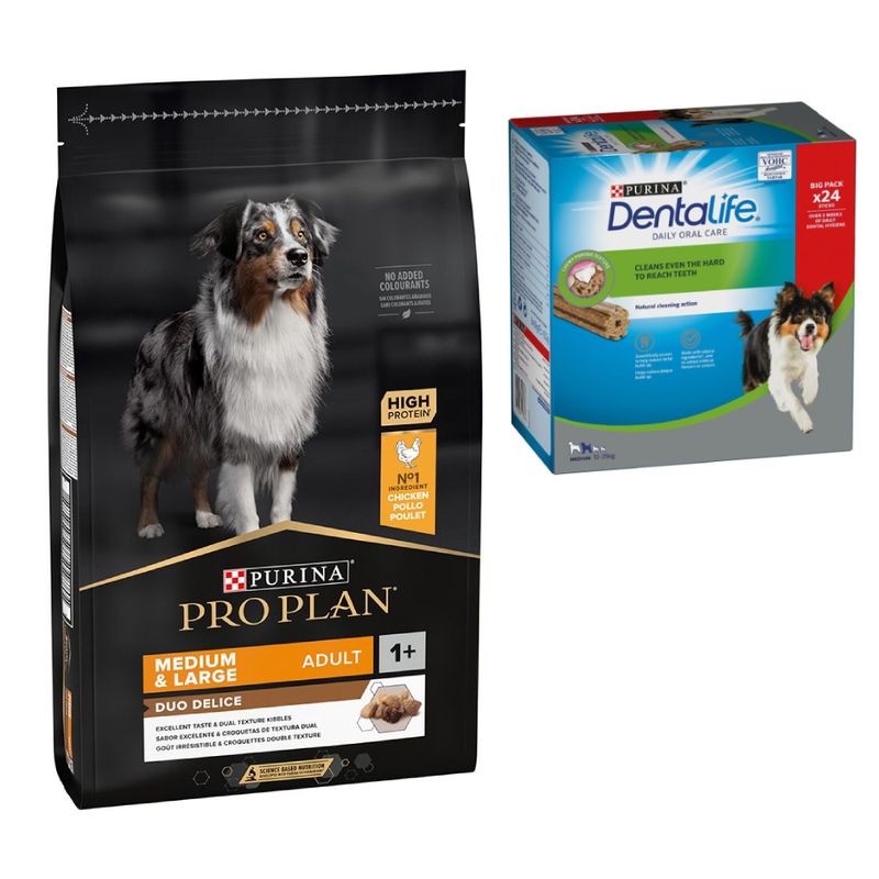 Purina: Pro Plan, сухой корм для собак, разные варианты + Dental Care, лакомство в подарок!