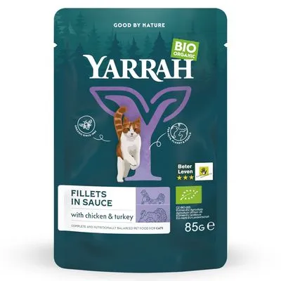 Yarrah Bio Filets in Saus 14 x 85 g Kattenvoer