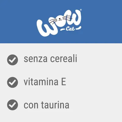 wow Cat senza cereali, vitamina E, con taurina