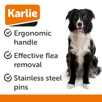 Karlie Professional hřeben na blechy s rukojetí Karlie Professional hřeben na blechy s rukojetí