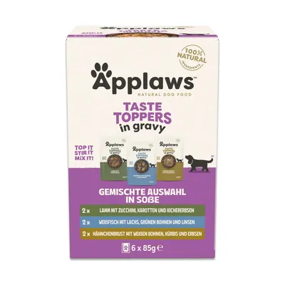 Applaws Taste Toppers 6 x 85 g - Probiermix in Soße Applaws Taste Toppers 6 x 85 g - Probiermix in Soße