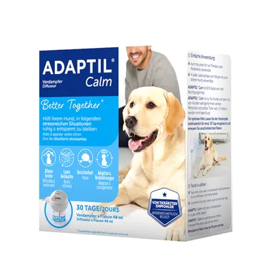 Adaptil Calm isparivač za pse, pomaže kod stresnih situacija poput glasnih zvukova i promjena. Preporučuju veterinari, znanstveno dokazano. Sadržaj: bočica 48 ml.