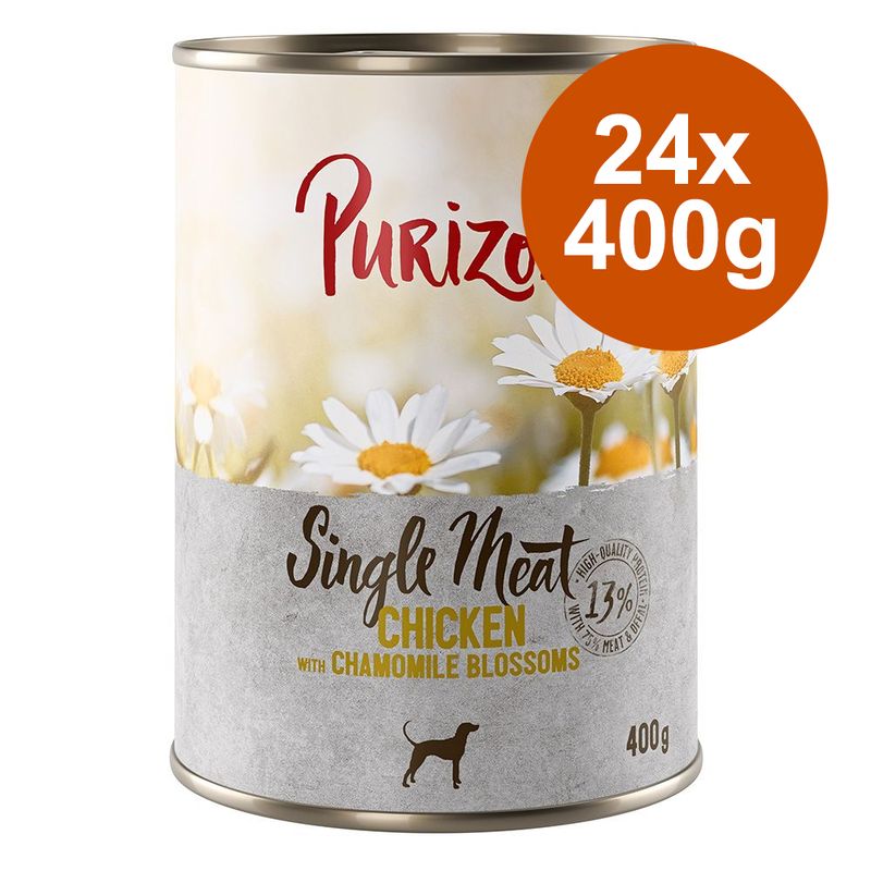 Varčno pakiranje Purizon Single Meat 24 x 400 g