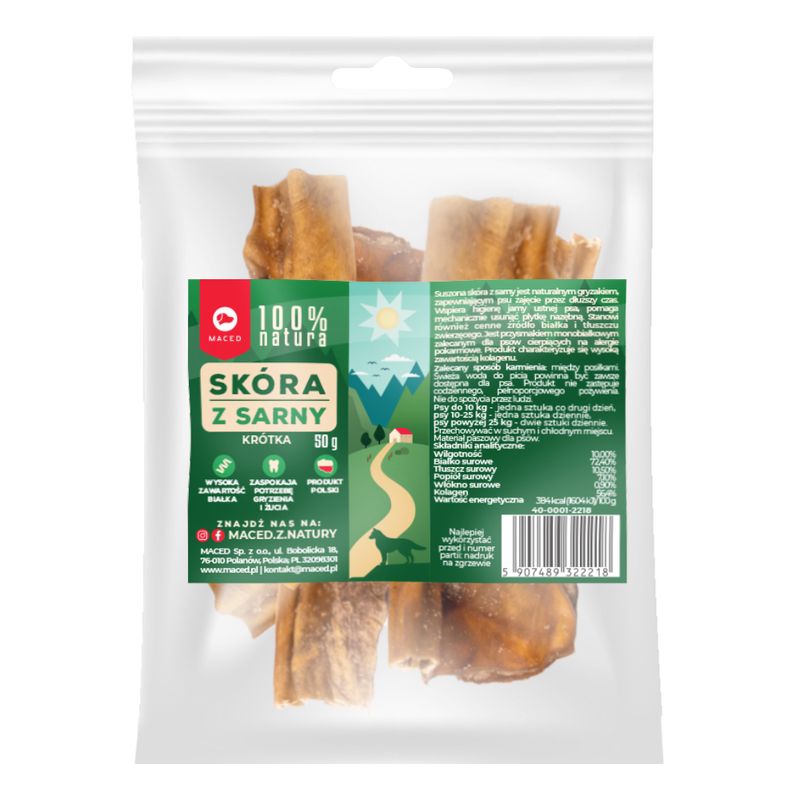 Maced, skóra z sarny
