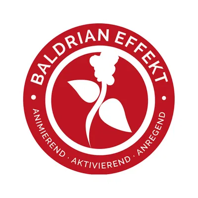 Baldrian Effect: stimulerend, activerend, opwekkend.