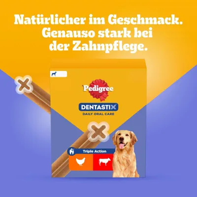 Sparpaket! 168 x Pedigree DentaStix Tägliche Zahnpflege / Fresh - für große Hunde (>25 kg) Sparpaket! 168 x Pedigree DentaStix Tägliche Zahnpflege / Fresh - für große Hunde (>25 kg)