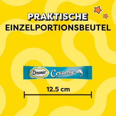 Catisfactions Creamy Snacks pour chat - saumon (4 x 10 g) 