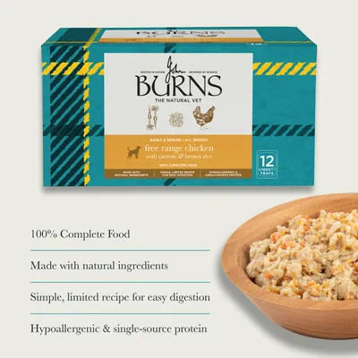 Burns Free Range Chicken with Carrots & Organic Brown Rice 12 x 150g - 12 x 150g Burns Free Range Chicken with Carrots & Organic Brown Rice 12 x 150g - 12 x 150g