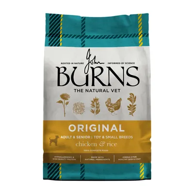 Burns Adult & Senior Toy & Small Breed Original - Chicken & Rice - 2kg