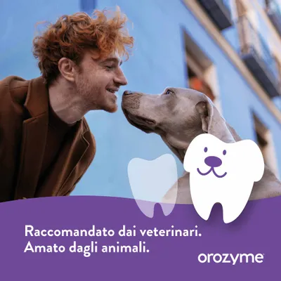 Raccomandato dai veterinari. Amato dagli animali. orozymes