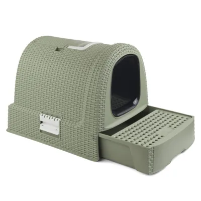 Toilette per gatti Curver - verde: L 51 x P 38,5 x H 39,5 cm