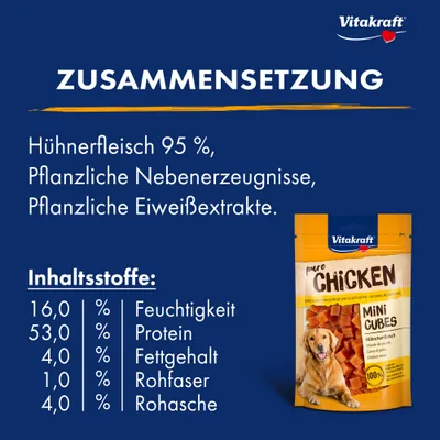 Vitakraft Mini Cubes Huhn - 80 g Vitakraft Mini Cubes Huhn - 80 g