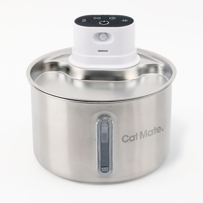 Fontanella per gatti Cat Mate in acciaio inox, senza fili