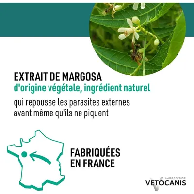 Répulsif anti-puces et tiques Vetocanis Spot-On