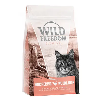 Wild Freedom Elements Whispering Woodlands, ena živalska beljakovina, sveže puranje meso, 100 % brez žit, 400 g.
