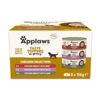 Applaws Taste Toppers 8 x 156 g Probeerpakket Hondenvoer Applaws Taste Toppers 8 x 156 g Probeerpakket Hondenvoer