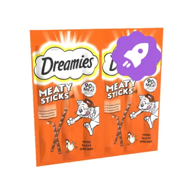 Dreamies Adult Cat Meaty Sticks with Tasty Chicken - 30g Dreamies Adult Cat Meaty Sticks with Tasty Chicken - 30g